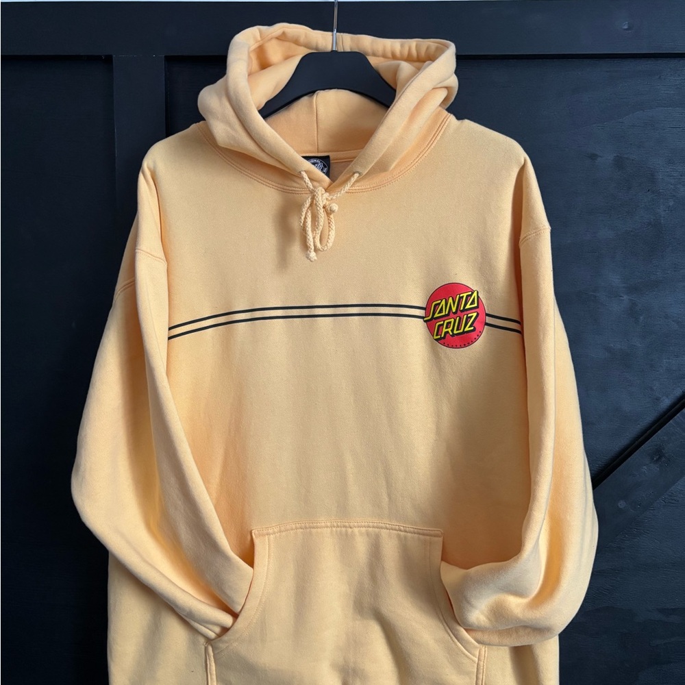 Santa Cruz Hoodie – Peach / Yellow